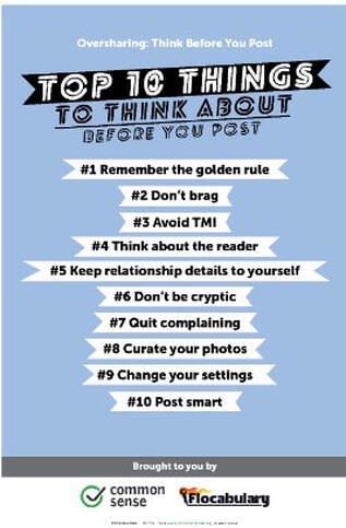 Oversharing: Think Before You Post